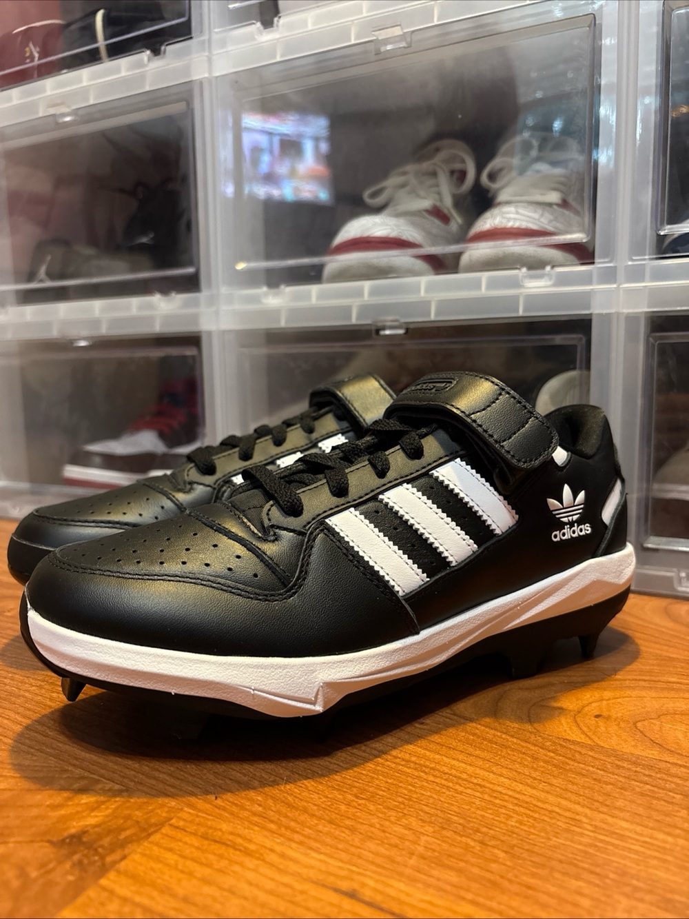 adidas Forum TPU Cleat BSB Black JR9614 Baseball Cleats Men’s Sz 7.5 NWOB
